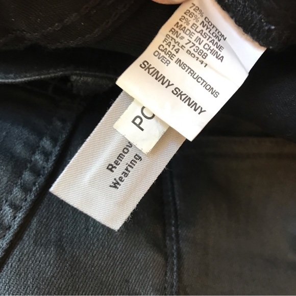 MADEWELL | Skinny Skinny Racetrack Moto Black Jeans Size 28 - Picture 14 of 15